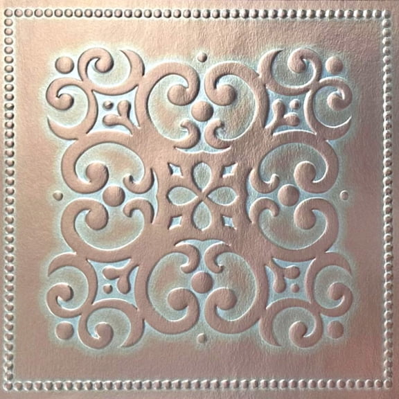 Main Street Peel & Stick Wallpaper Tiles, Patina Copper, 8 in x 8 in, 24 Pack, Self Adhesive Wall Tiles for Kitchen Backsplash and Home Decor