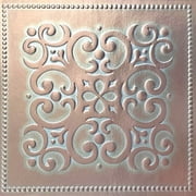 Main Street Peel & Stick Wallpaper Tiles, Patina Copper, 8 in x 8 in, 24 Pack, Self Adhesive Wall Tiles for Kitchen Backsplash and Home Decor