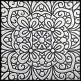 thumbnail image 1 of "Main Street Silver Metallic Peel and Stick Wallpaper Tiles, 8""x8"", Waterproof Backsplash Decor, 24 Pack", 1 of 7