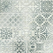 Main Street 8"x8" Stone Mosaic Peel and Stick Wallpaper Tiles, Backsplash, Metallic Decor - 24PACK
