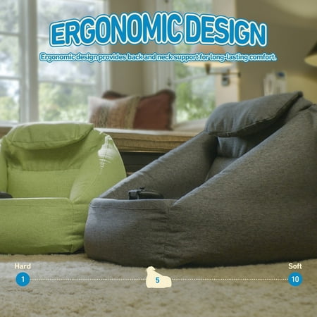 Main Street Adult Outdoor Sofas Compact Inflatable Couch Modern Fabric Ash Gray