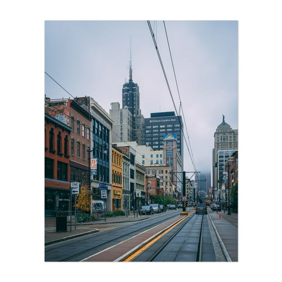 Main Street, Buffalo - Buffalo New York Photography Unframed Wall Art Print 16 x 20 inches