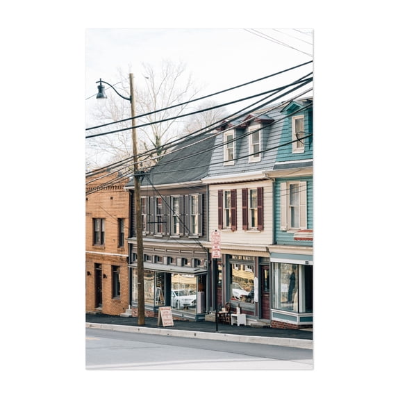 Main Street, Ellicott City 02 - Ellicott City Maryland Photography Street Photography Vintage Architecture City Rustic Rural Unframed Wall Art Print 32 x 48 inches