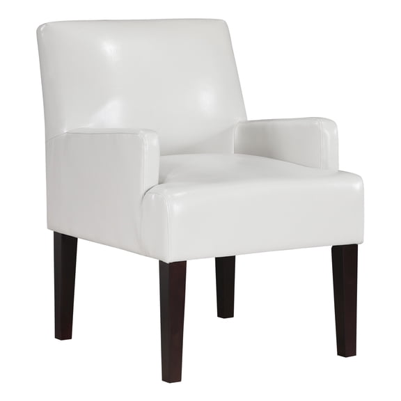 OSP Home Furnishings Main Street Guest Chair in Cream Faux Leather
