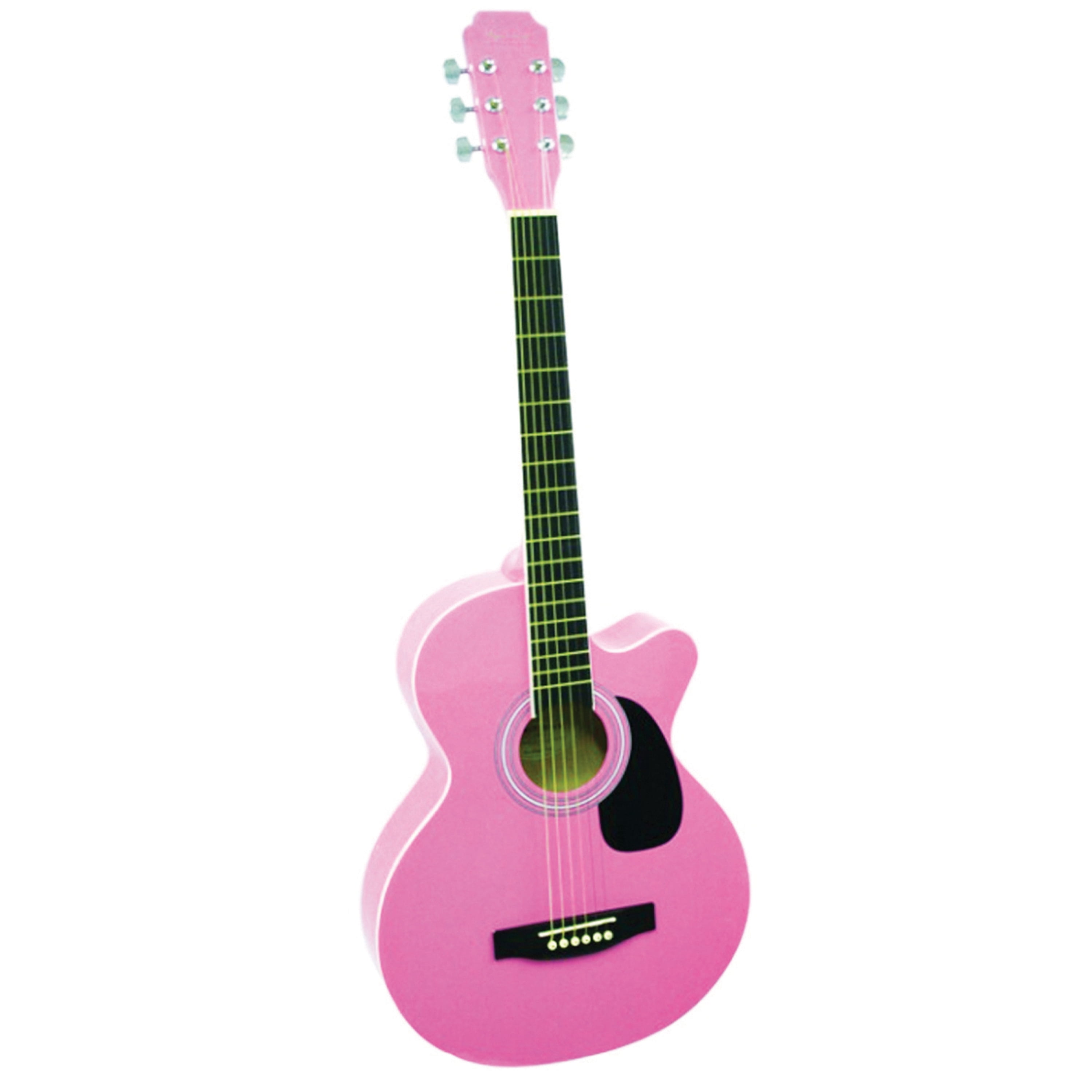 Main Street Guitars 38 in Acoustic Guitar, Pink