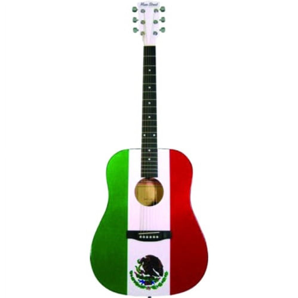 Main Street Guitars Dreadnought 40.5 in Acoustic Guitar, White