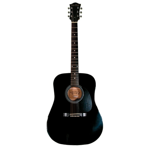 Main Street Guitars MA241BK 41-Inch Acoustic Dreadnought Guitar with High Gloss Black Finish