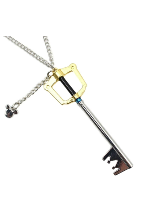 Key Blade Kingdom Hearts Sora Base Pendant Necklace, 4'' Chain Length