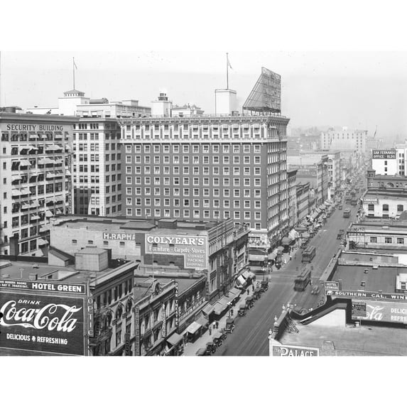 Main Street Looking North Los Angeles 1907 Photo Extra Large XL Wall Art Poster Print