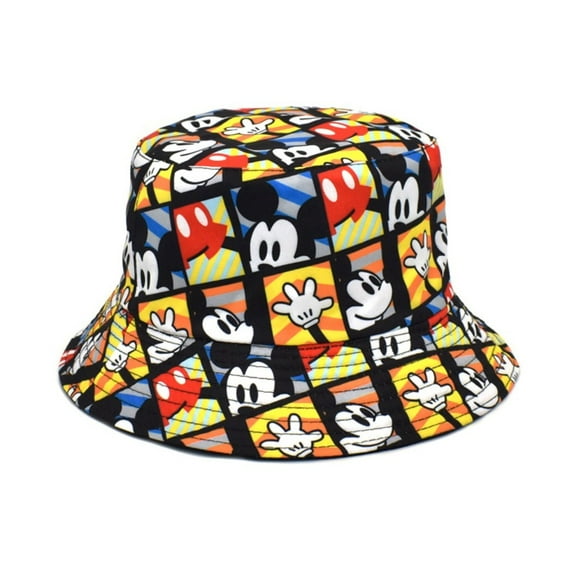 Main Street Mickey Mouse Cartoon Character Bucket Hat, One Size Fits Most, All Over Print