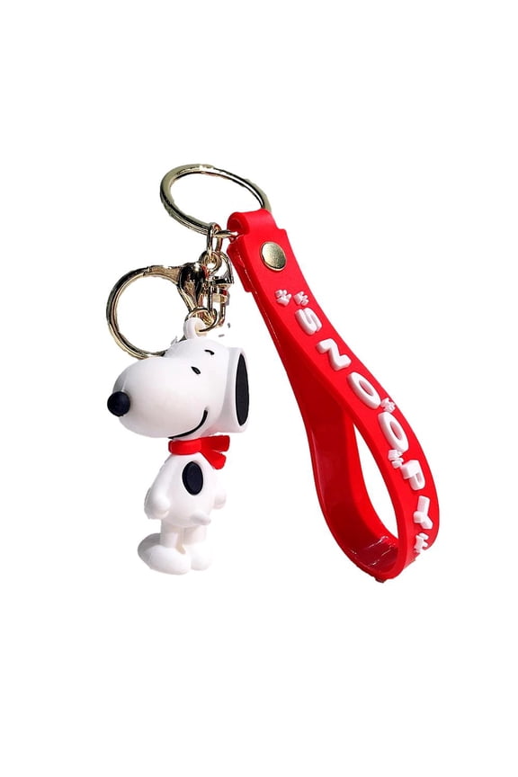 Peanuts Silicone Charm Keychain Key Ring