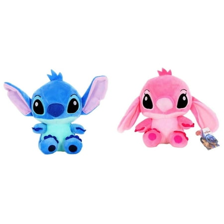 Stitch and Angel Characters 8 in Tall Set of 2 Plushies