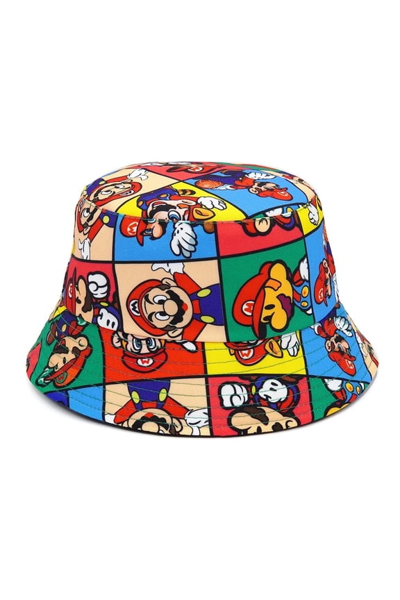 Super Mario Game Characters Design Adult Hat, Multicolor