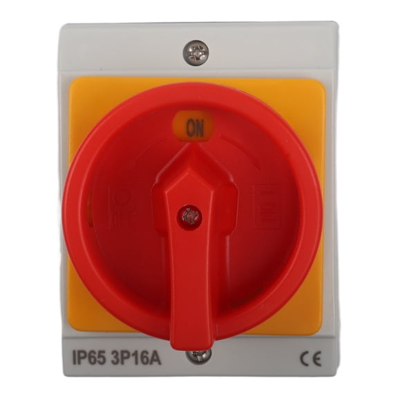 Main Switch Circuit Breaker 16A 3-Pin Rotary Switch Off Switch IP65 UKP Switch Waterproof Isolation Switch UKP Load Switches