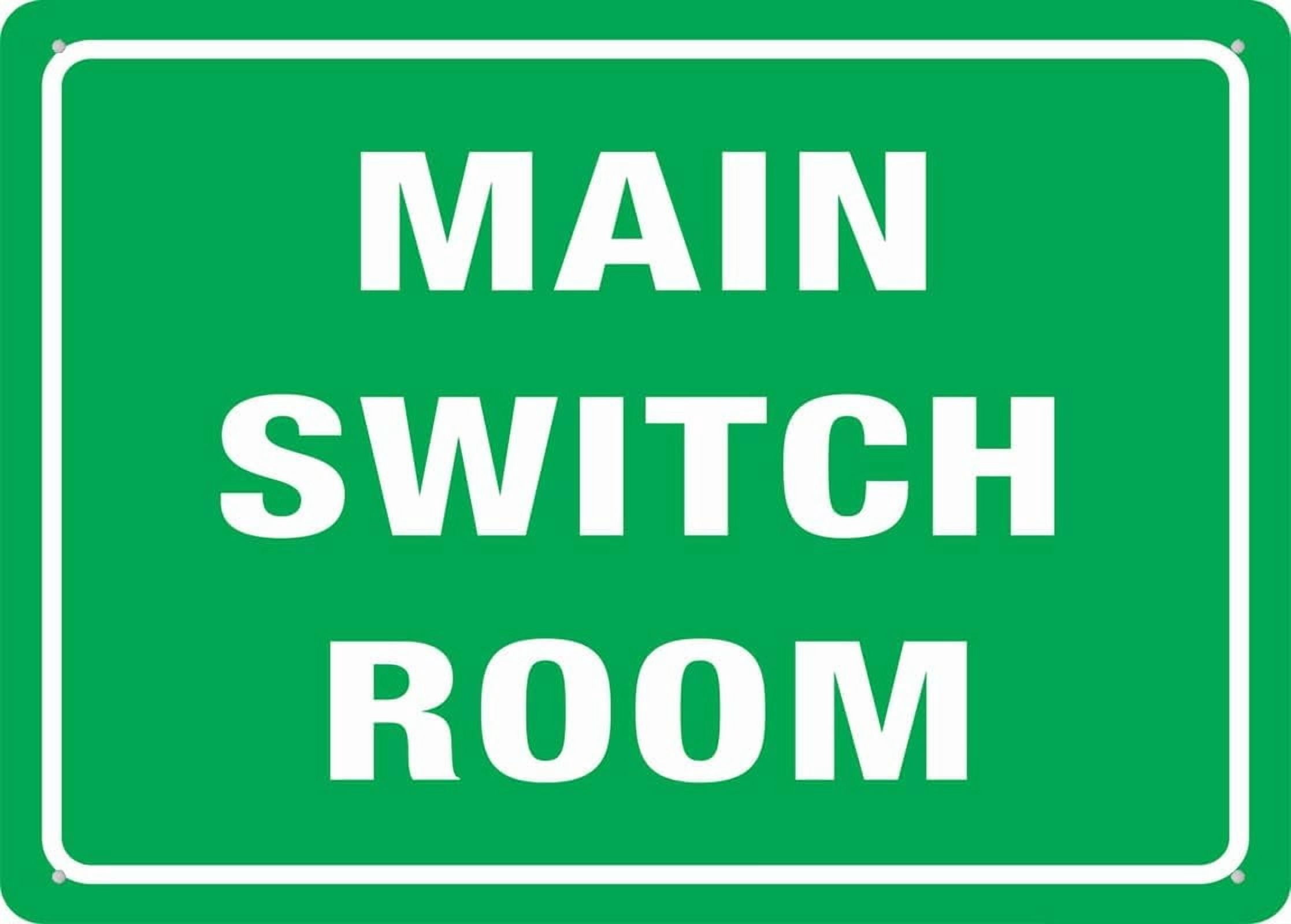 Switch Box Signs Main Switch Room Sign Metal Signs 12X8 Inch Rust Free Aluminum ...