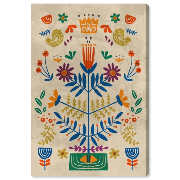 Main Tree Canvas Maximalist Art Print by Art Remedy, Gallery Wrapped, 16" x 24"