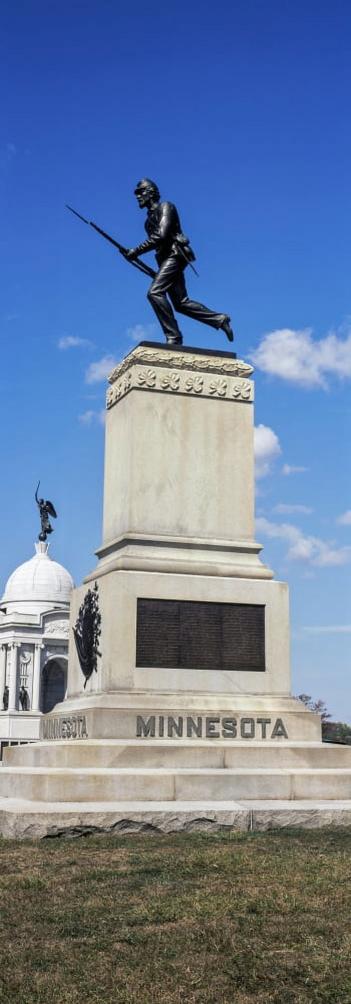 Main monument to the First 1st Minnesota Infantry Gettysburg National Military Park Gettysburg Pennsylvania USA Canvas Art - Panoramic Images (7 x 18)