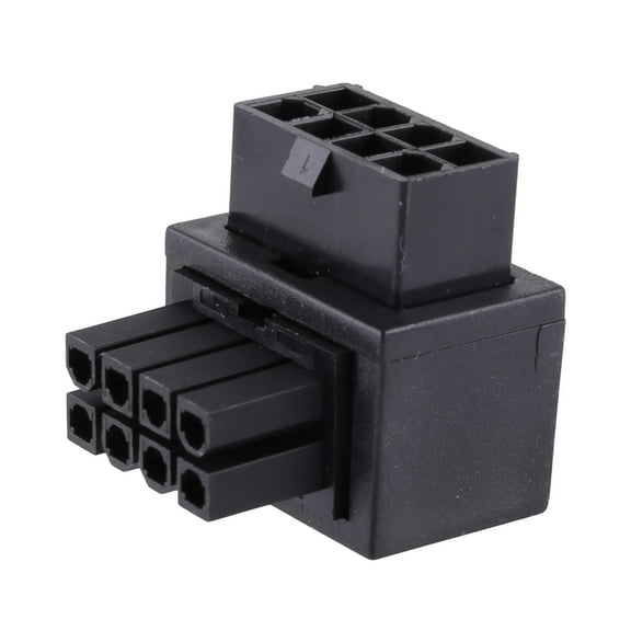 Mainboard CPU 8Pin Female to 8 Pin Male Power Adapter Connector 90 Angled