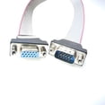 thumbnail image 1 of Mainboard Monitor TV Projector VGA Interface 15Pin Male to Female Video Full Half Size Bracket Flexible Flat Cable 30cm, 1 of 5