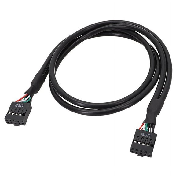 Mainboard USB 9PIN Female to Female Internal Cable USB2.0 Internal Mainboard Header Cable