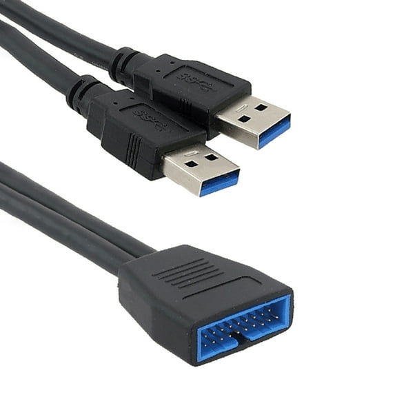 Mainboard USB3.0 19Pin Female to USB3.0 19Pin Male Extension Conversion Connecting Cable For PC Desktop