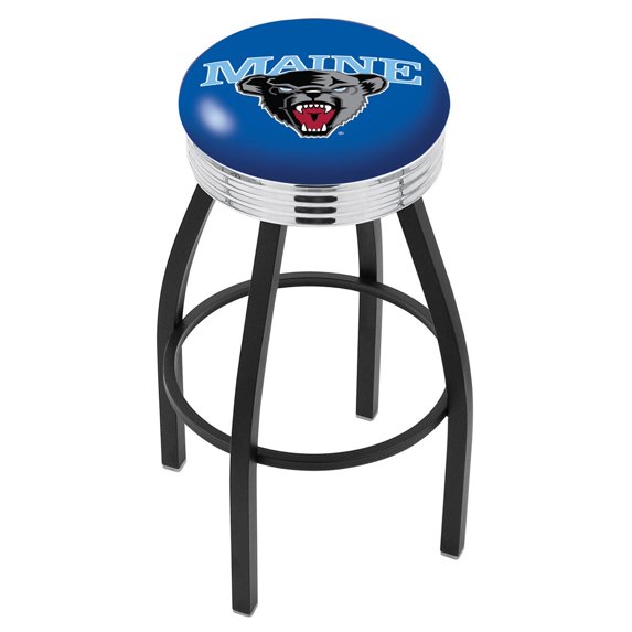 Maine 30 Inch L8B3C Black Bar Stool
