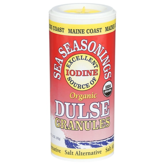Maine Coast Organic Sea Seasonings, Dulse Granules Salt Alternative, 1.05 oz Shaker