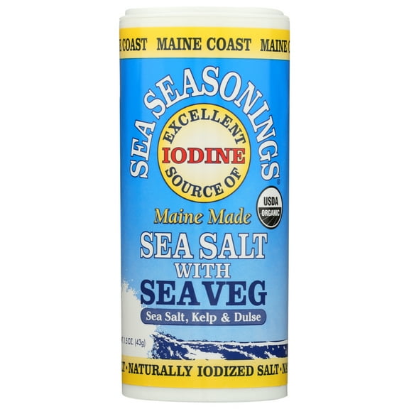 Maine Coast Organic Sea Seasonings Sea Salt With Sea Veg, 1.5 Oz Shaker