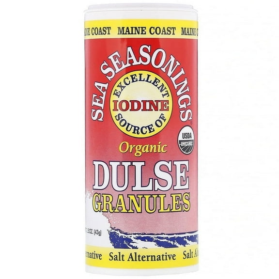Maine Coast Sea Vegetables, Organic, Sea Seasonings, Dulse Granules, 1.5 oz