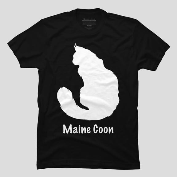 Maine Coon Cat Cool Funny Pet Animal Graphic Retro Aesthetic Vintage Art Unisex Classic T-Shirt A045, From S to 5XL