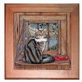 thumbnail image 1 of Maine Coon Cat Trivet Hot Plate Wall Decor 8 x 8 Inch, 1 of 1