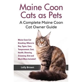 Maine Coon Cats as Pets: Maine Coon Cat Breeding, Where to Buy, Types, Care, Temperament, Cost, (Paperback) by Lolly Brown
