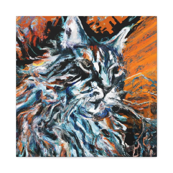 Maine Coon Expressionism - Canvas