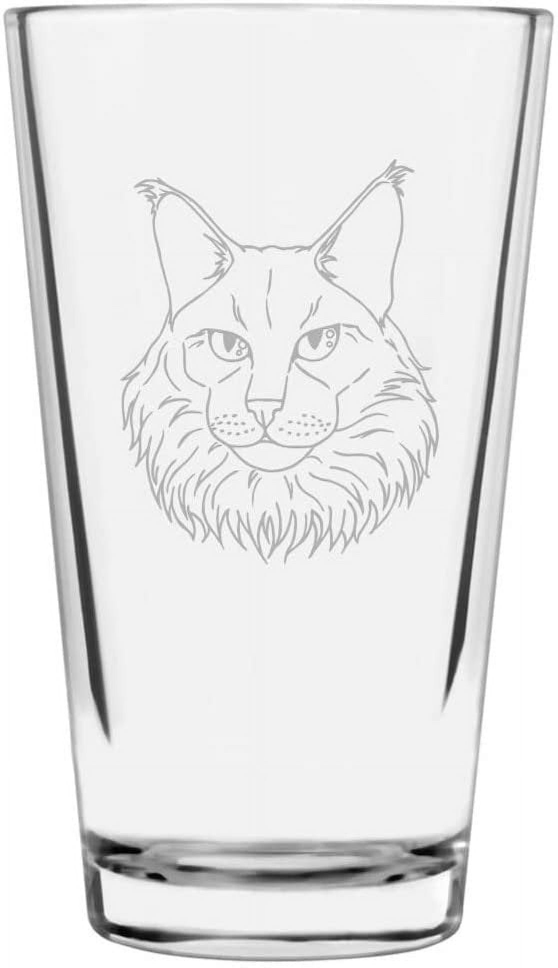 Maine-Inspired Etched Beer Can Glasses