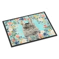 thumbnail image 1 of Maine Coon Spring Flowers Door Mat, 1 of 4