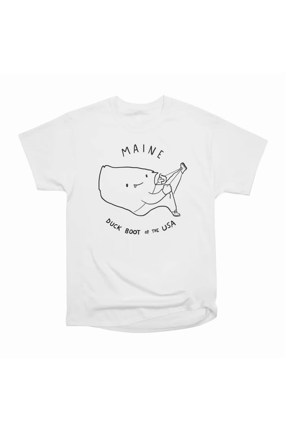 Maine Dark Text T-Shirt Tee Gift For Him Merch For Her Apparel For Friend