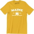 thumbnail image 1 of Maine Est 1820 The Pine Tree State Map Tourist Men's T-Shirt, 1 of 4