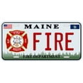 thumbnail image 1 of Maine Fire And Rescue Novelty Car Auto License Plate, 1 of 2