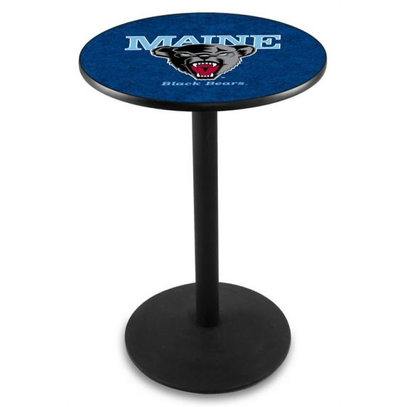 NCAA Pub Table by Holland Bar Stool, Black - University of Maine, 36'' - L214