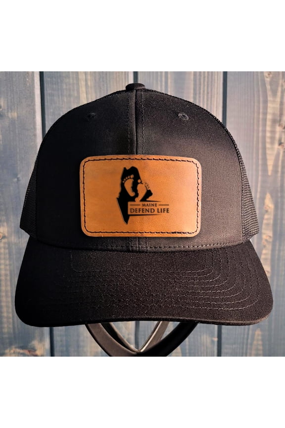 Maine Leather Patch Hat Pro-Life Hat