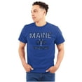 thumbnail image 1 of Maine Lobster Stenciled Distressed ME Plus Size Crewneck Graphic Tee Shirt Brisco Brands 2X, 1 of 3