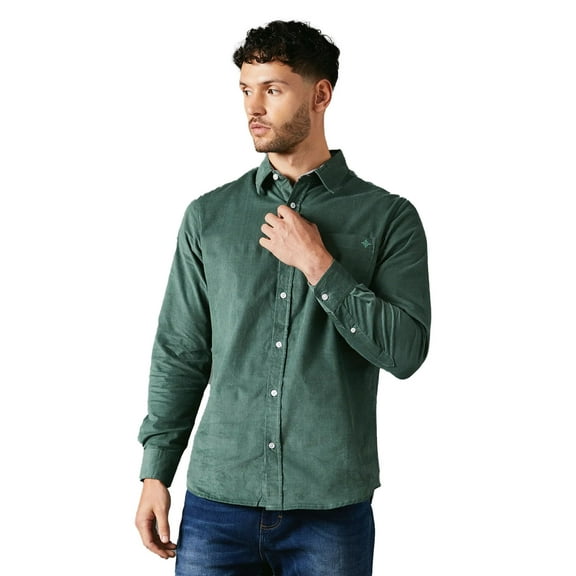 Maine Mens Corduroy Long-Sleeved Shirt