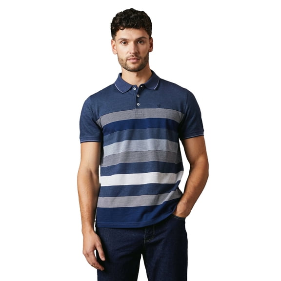 Maine Mens Oakland Stripe Polo Shirt