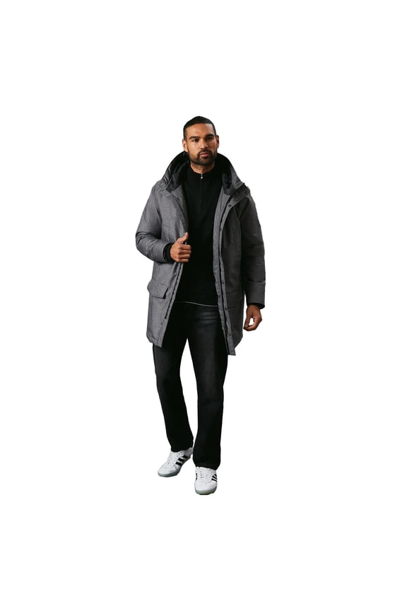 Mens Wool Look Parka