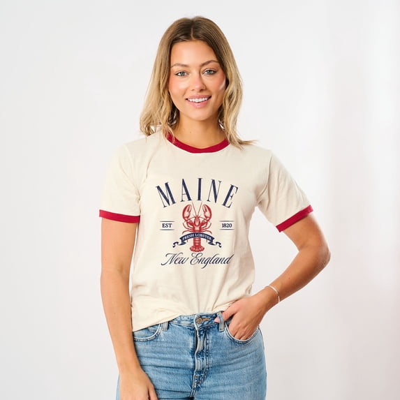 Maine New England - Women's Ringer Tee