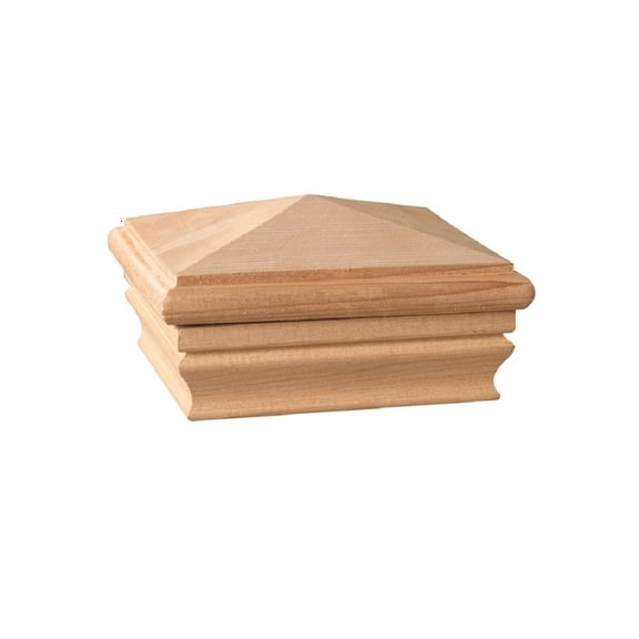 Maine Ornamental (56886) 4" x 4" High Pyramid Western Red Cedar Post Cap
