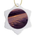 thumbnail image 1 of 3drose, Maine, Phippsburg. Sand Patterns on Popham Beach - Us20 Bja0069 - Jaynes Gallery, 3 inch Snowflake Porcelain Ornament, 1 of 7
