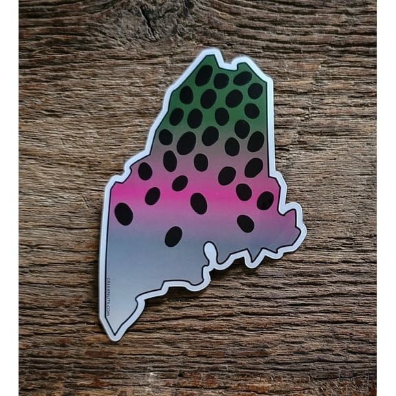 Maine Rainbow Trout Skin Sticker Decal