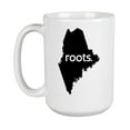 thumbnail image 1 of Maine Roots & ME USA State Map Outline, US Citizen Coffee & Tea Mug Cup (15oz), 1 of 3
