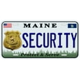thumbnail image 1 of Maine Security Novelty Car Auto License Plate, 1 of 2
